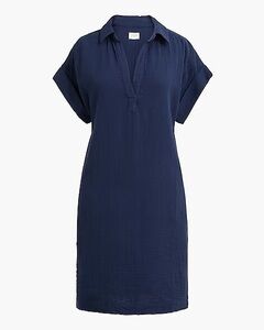NWT Factory JCrew Short Sleeve Gauze Dress Medium
